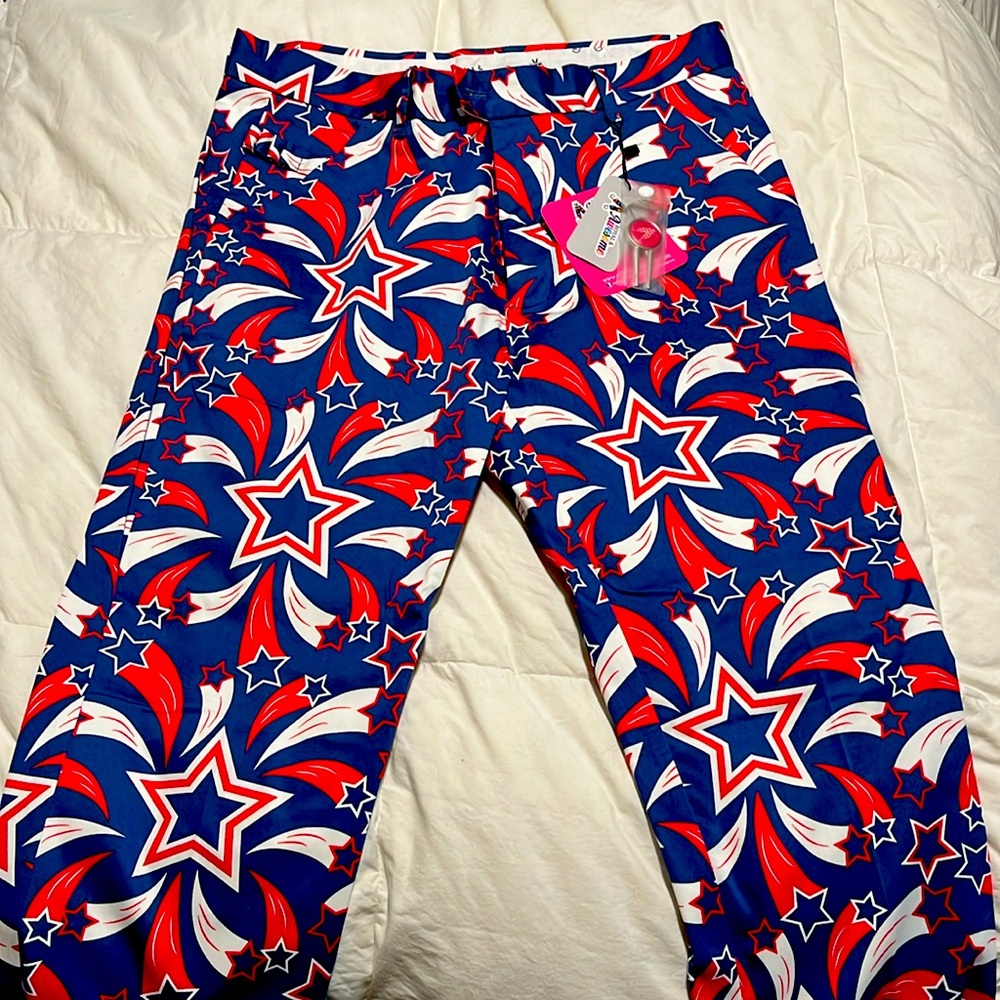 Star Spangled Golf Pants!